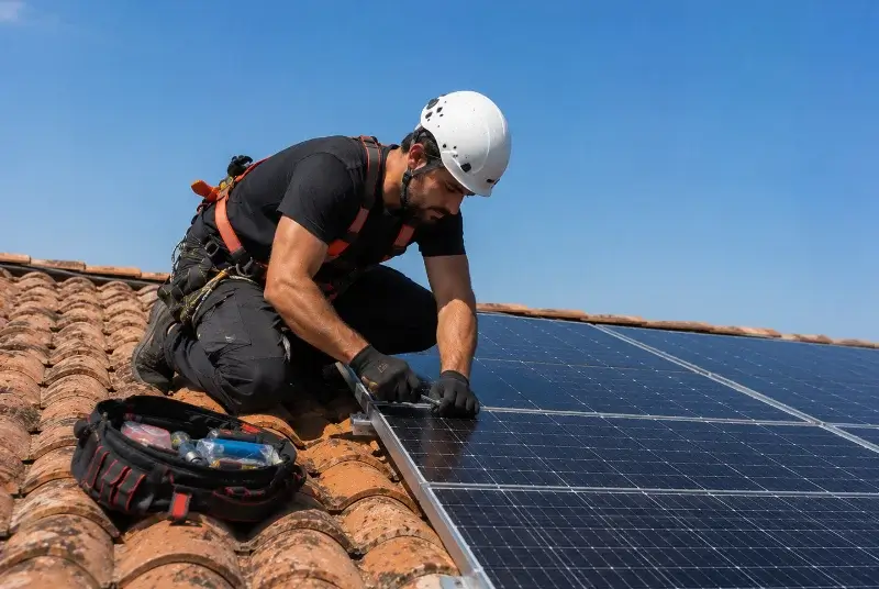 Maintenance et monitoring de panneaux solaires à Saint-Gor